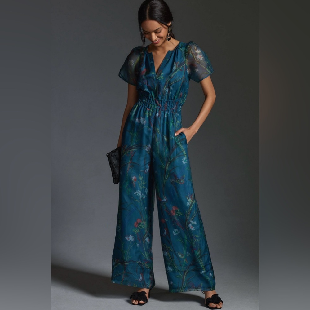 Anthropologie Somerset Jumpsuit: Silk Edition